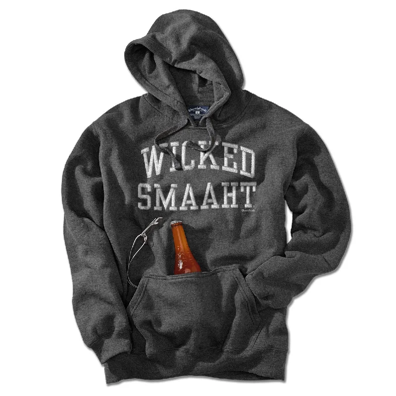 Warm Chic Outfits Wicked Smaaht Faux Embroidery Tailgater Hoodie