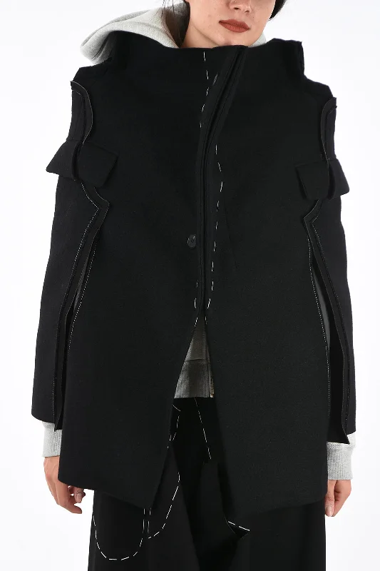 Modern Tailoring Maison Margiela MM0 Deconstructed Wool Blend Coat
