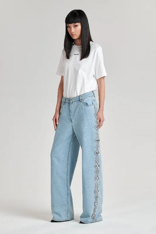 Elegant Outline Goode Embellished Jean