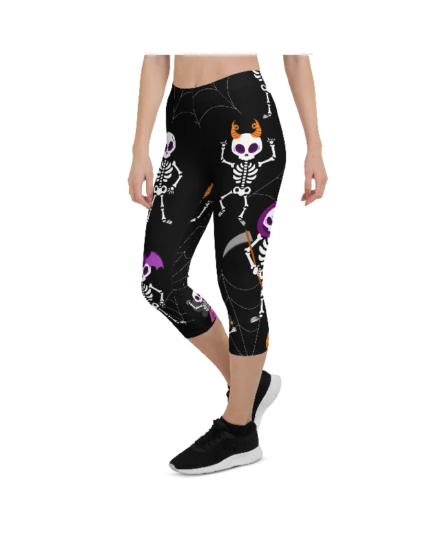 Low-key Luxury Dancing Skeletons Capris