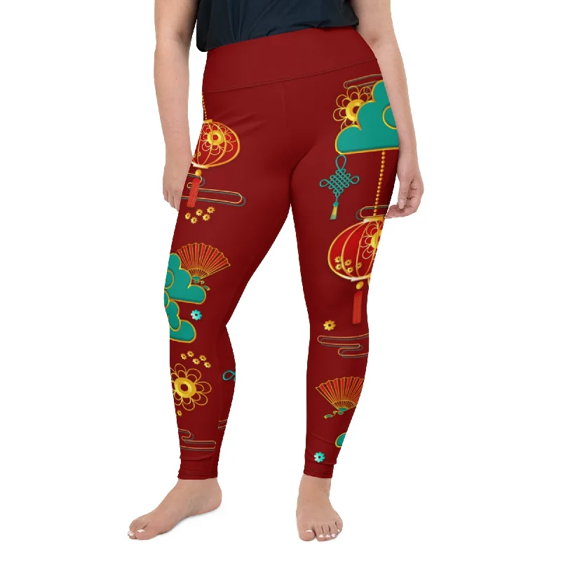 Youthful Vitality Lunar New Year Plus Size Leggings