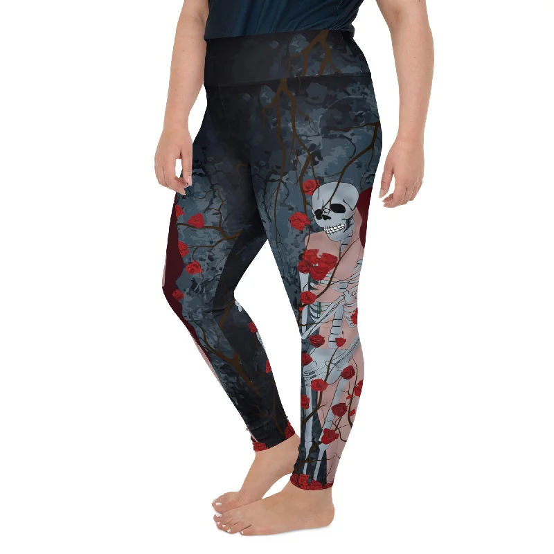 Soft Fashion Skeleton & Woman Plus Size Leggings