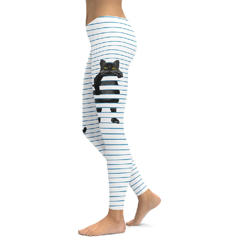 Casual Ease Sketchbook Cat Leggings