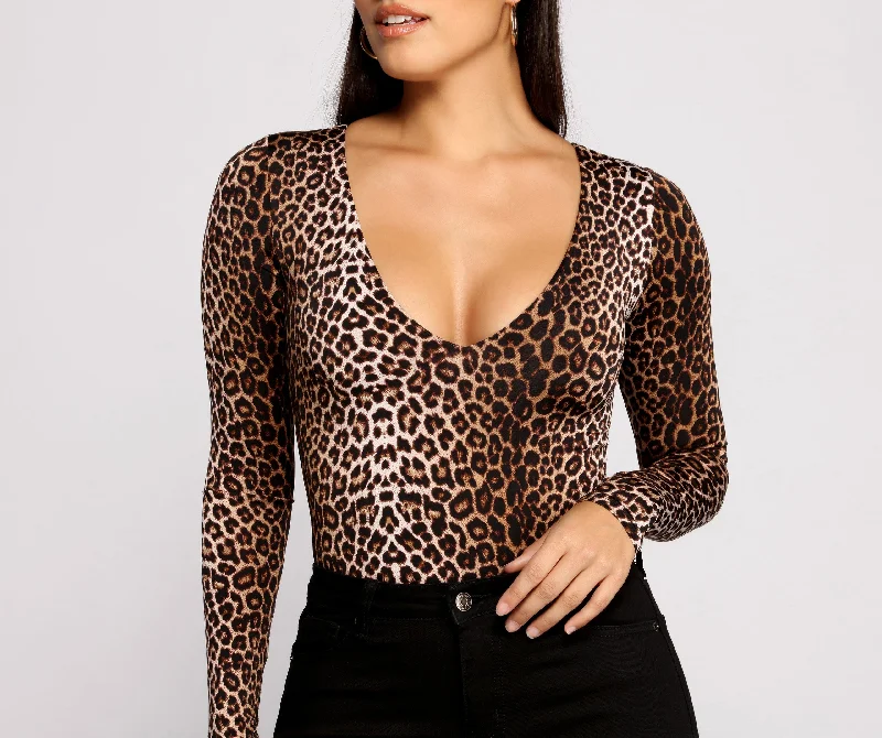 Cozy Chic Wear Instincts Unleashed Long Sleeve Bodysuit