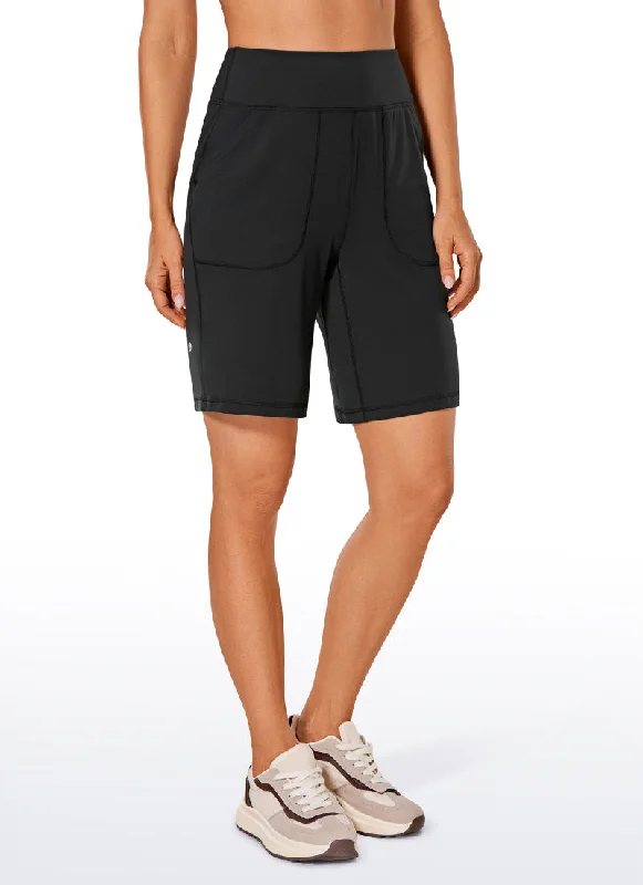 Minimal Style Butterlift Pockets Bermuda Long Shorts 9''