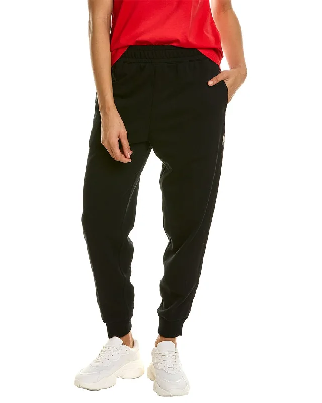 Classic Style Burberry Check Panel Jogger
