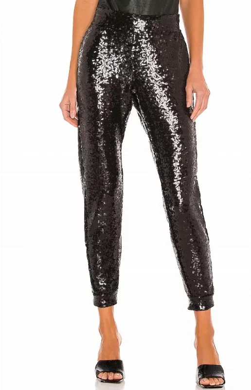 Trends Sequin Jogger In Black