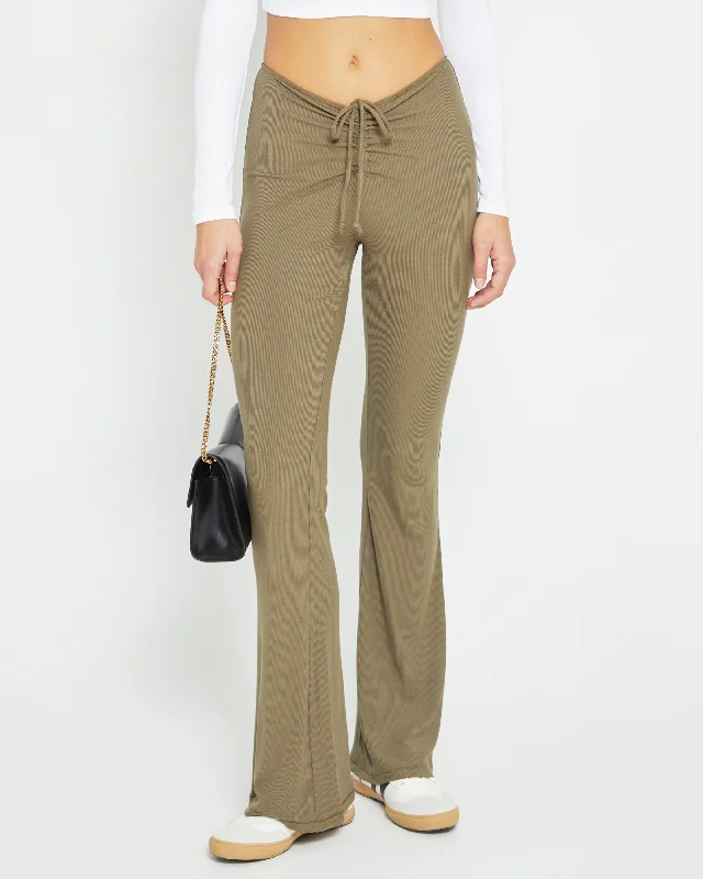 French Style Soft Lounge Ruched Pant